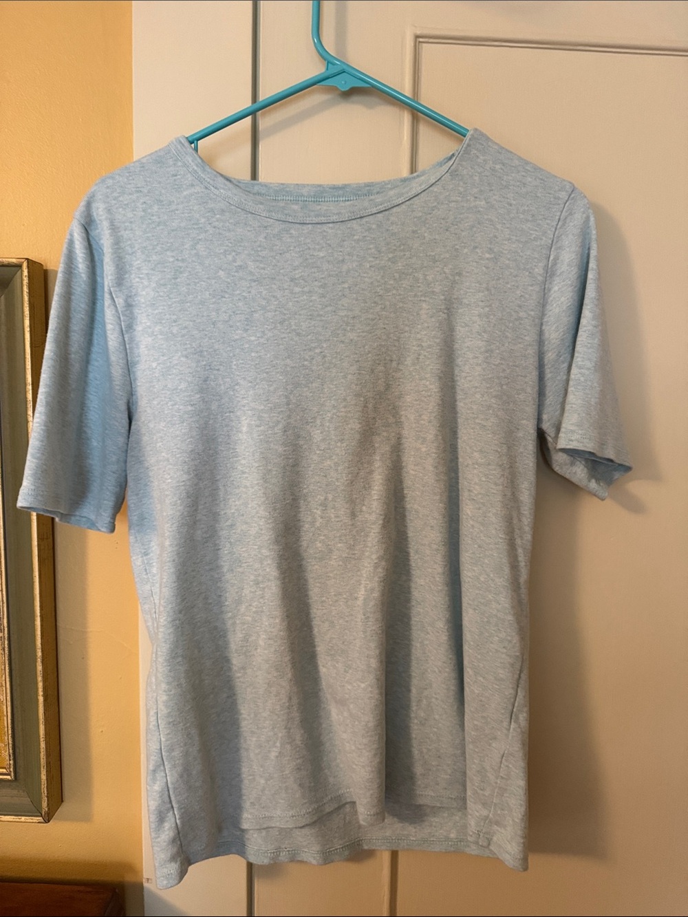 J. Crew Pale Blue Short Sleeve Crew Neck Tee